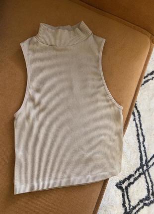 Zara топ в рубчик