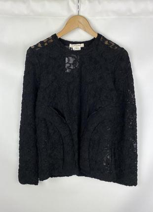 Нова жіноча кофта блуза comme des garçons floral lace tunic