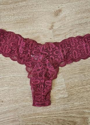 Мереживні трусики стрінги кружевні стрінги