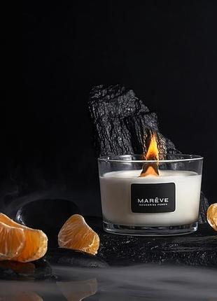 Mareve ароматы для дома ароматическая веганская свеча "mandarine punch" мандариновый пунш