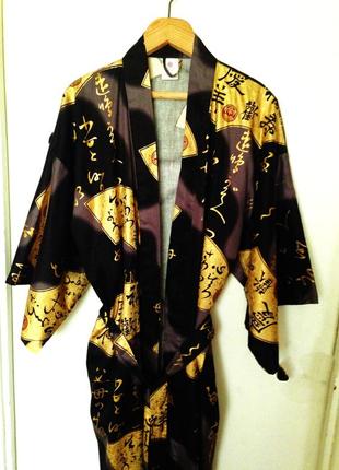 Роскошный японский халат / кимоно / юката . 100 % хлопок .3 фото