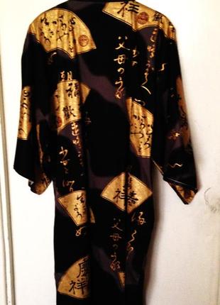Роскошный японский халат / кимоно / юката . 100 % хлопок .6 фото