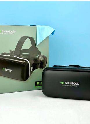 Vr окуляри с навушниками shinecon vr sc-g04e. чорні.