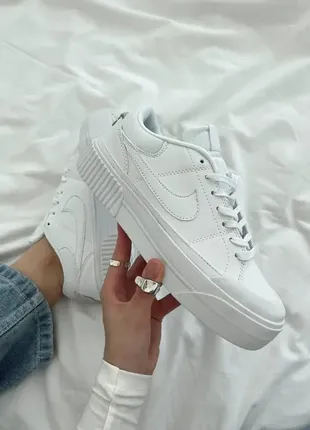 Женские кроссовки nike court legacy lift white