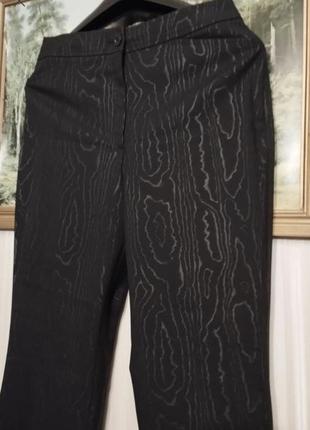 Женские черные жаккардовые принт брюки  escada3 фото