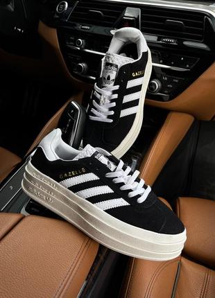 Кросівки adidas gazelle platform black white