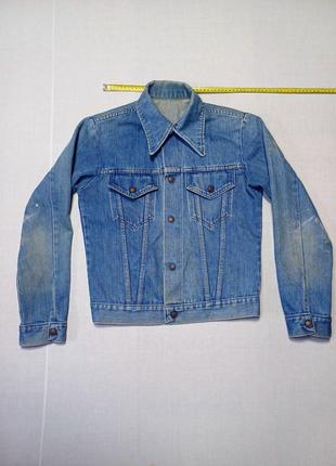 Куртка джинсовая винтажная vintage 70s levi's style грубый коттон