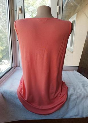 Брендовая вискозная трикотажная шифоновая блуза блузка большого размера6 фото