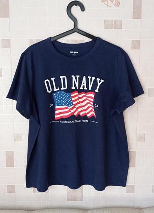 Оригинальный ❤️‍🔥 футболка old navy с классическим принтом с флагом сша, коллекция 2023 года!2 фото