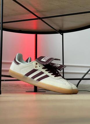 Кроссовки adidas pony tonal samba x wales bonner white