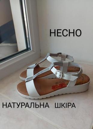 Босоножки верх и стелька натуральная кожа испания hecho en spana u9 5,5 eur 39