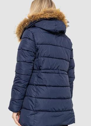 Куртка жіноча зимова, колір темно-синій, 235r17784 фото