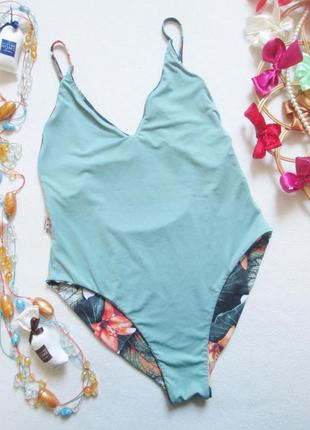 Суперовый слитный купальник в цветочный принт pull&bear 🌺🌴🌺4 фото