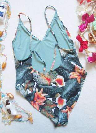 Суперовый слитный купальник в цветочный принт pull&bear 🌺🌴🌺3 фото