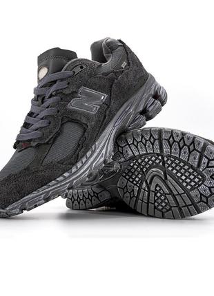 Кроссовки черные new balance 2002r protection pack phantom