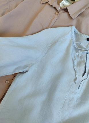 Нежно сиреневая блуза из нежного льна от marc o polo5 фото