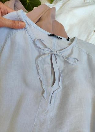 Нежно сиреневая блуза из нежного льна от marc o polo6 фото