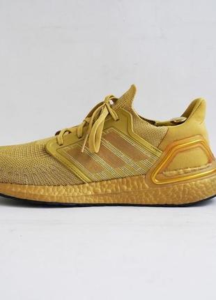 Кроссовки золотистые adidas ultra boost 20 gold metallic размер 45-46