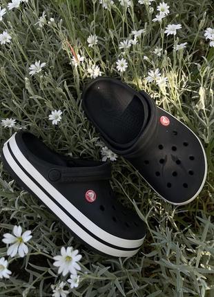 Оригинальные кроксы сабо crocs crocband black