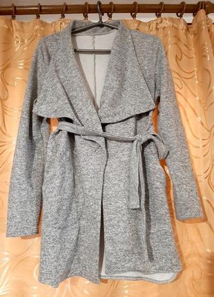 Кардиган женский под поясок.