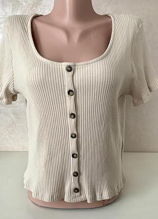 Брендова футболка в рубчик