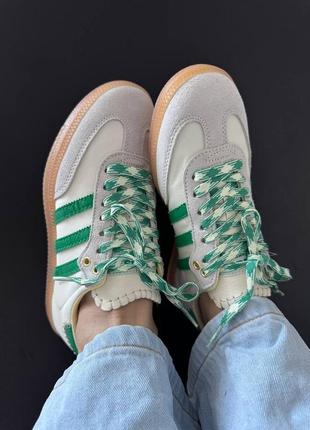 Кросівки adidas samba x wales bonner green premium