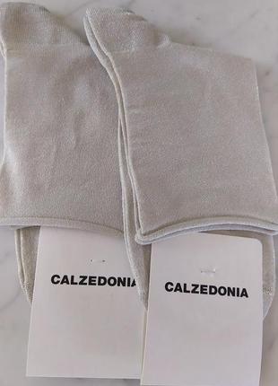 Носочки з люрексом без резинки calzedonia5 фото