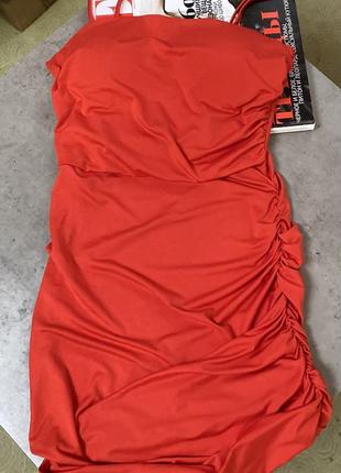 Shein чудове червоне плаття1 фото