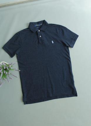 Polo ralph lauren футболка поло синя ральф лорен лоурен з коміром rl fred perry lacoste m м 48