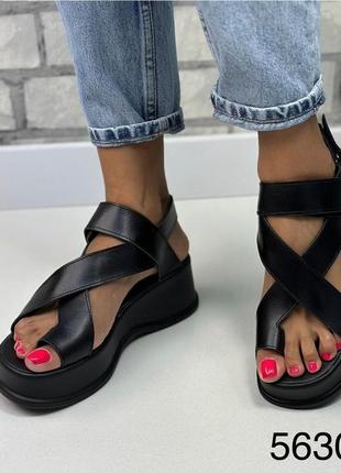 Женские босоножки натуральная кожа замша 36-41 на платформе2 фото