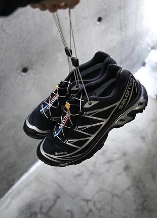 Кросівки salomon xt6 gore-tex black silver