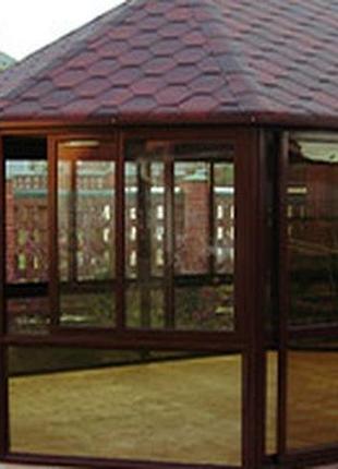Раздвижные окна в беседку