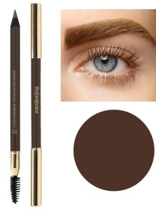 Олівець для брів yves saint laurent ysl
dessin des sourcils 3 glazed brown.