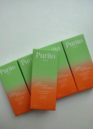 Мініатюра крему сонцезахисного з керамідами purito seoul daily soft touch sunscreen spf 50+ pa++++ 15 ml