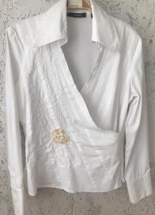 Блуза женская белая из коттона