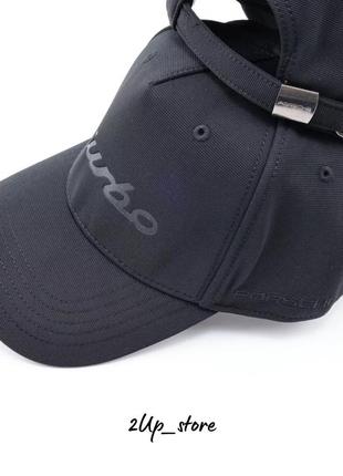 Бейсболка porsche baseball cap turbo, unisex, black4 фото