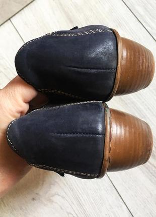 Rieker туфли нижняя босоножки натуральная кожа синие оригинал 40 размер2 фото