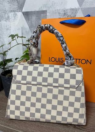 Сумка луи виттон с платком материал канва фурнитура металл люкс