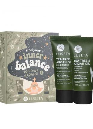 Набір luseta beauty tea tree & argan oil 2*30 мл