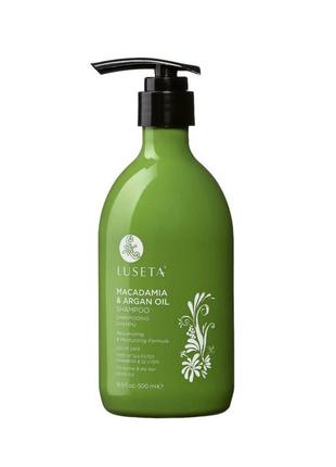 Питательный шампунь для нормальных волос luseta macadamia &amp; argan oil shampoo, 500 мл