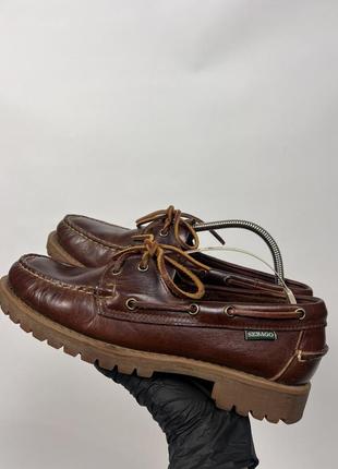 Туфли ботинки кожа sebago ( vintage x dr.martens )