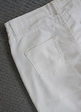 Джинси білі штани кльош батал великий розмір 50-52 джинсы белые батал4 фото