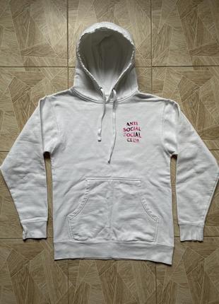 Худи assc anti social social club beverly hoodie pink camo logo