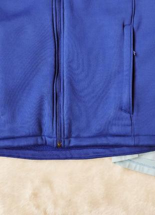 Синяя спортивная куртка кофта теплая толстовка с молнией зип флиска свитшот деми under armour7 фото
