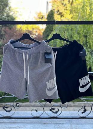 Чоловічі спортивні шорти трикотажні оверсайз nike big swoosh