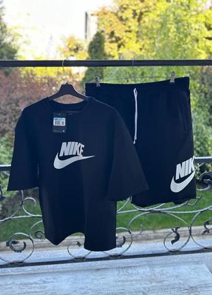 Літній чоловічий спортивний костюм комплект оверсайз nike