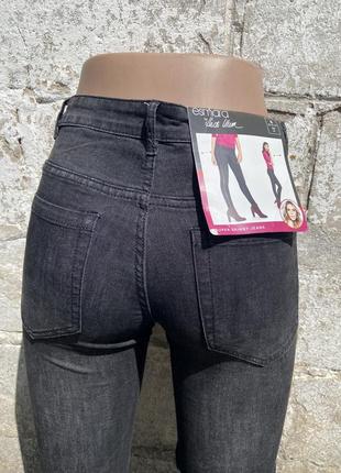 Нові чорні варені джинси з лампасами esmara розмір хс7 фото