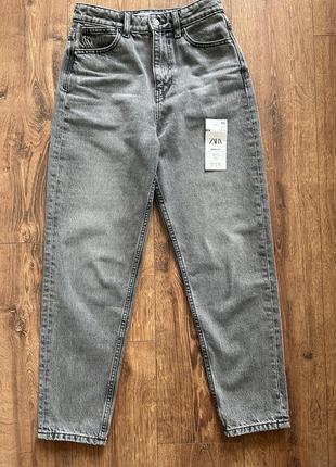 Джинсы zara mom fit 34 размер