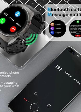 Мужские смарт часы smart watch lige black спортивные смарт-часы черный6 фото