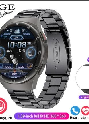 Чоловічий смарт годинник smart watch lige black спортивний смарт-годинник чорний